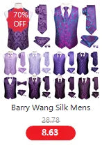 Designer Vest for Men Purple Embroidered Silk Waistcoat Tie Pocket Square Set Wedding Formal Male Suit Party Barry Wang