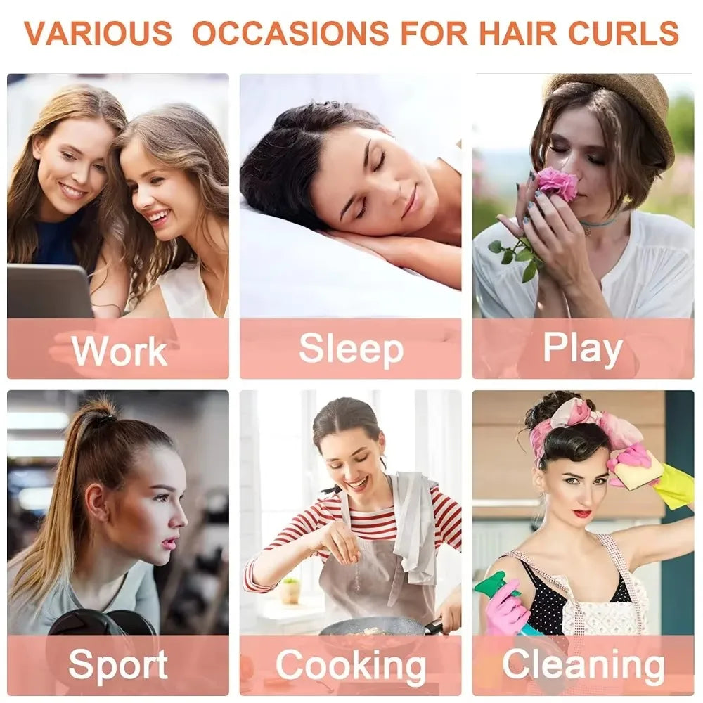 NEW Heatless Curling Rod Headband No Heat Hair Curlers Silk Curls Lazy Hair Rollers Soft Sleeping Headband Hair Styling Tools
