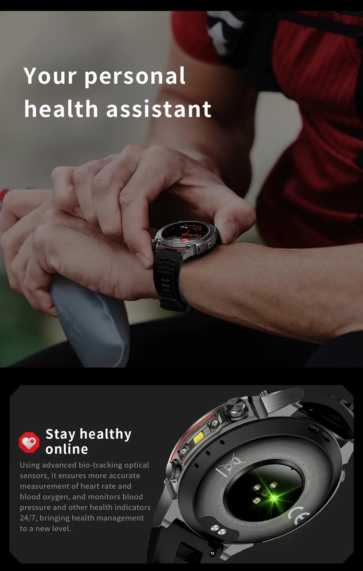 2026 New GPS Smart Watches 10 ATM Waterproof Built-in Dual-band GNSS Compass Military Sport Men SWIM Smartwatch For Android IOS
