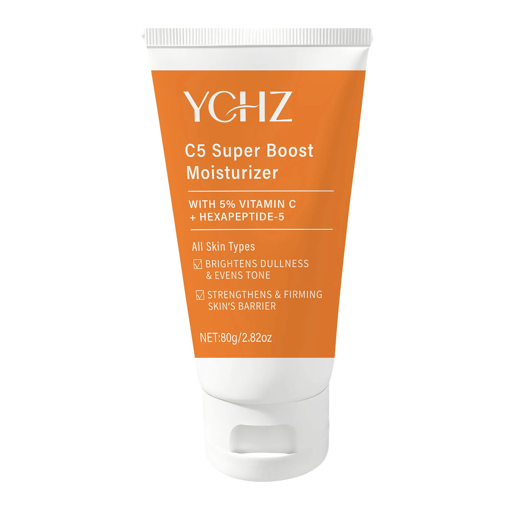 Vitamin C Brightening Cream (Containing Hyaluronic Acid, Collagen, and Niacinamide) — Brightens Skin Tone, Visibly Evens Out Skin Tone, Deeply Hydrates, Is Refreshing and Non-Greasy, Absorbs Quickly, Suitable for All Skin T