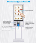 202627-Inch Self-Service Fast Food Payment Kiosk Touch Screen Cinema Ticket Vending Machine With SDK Function