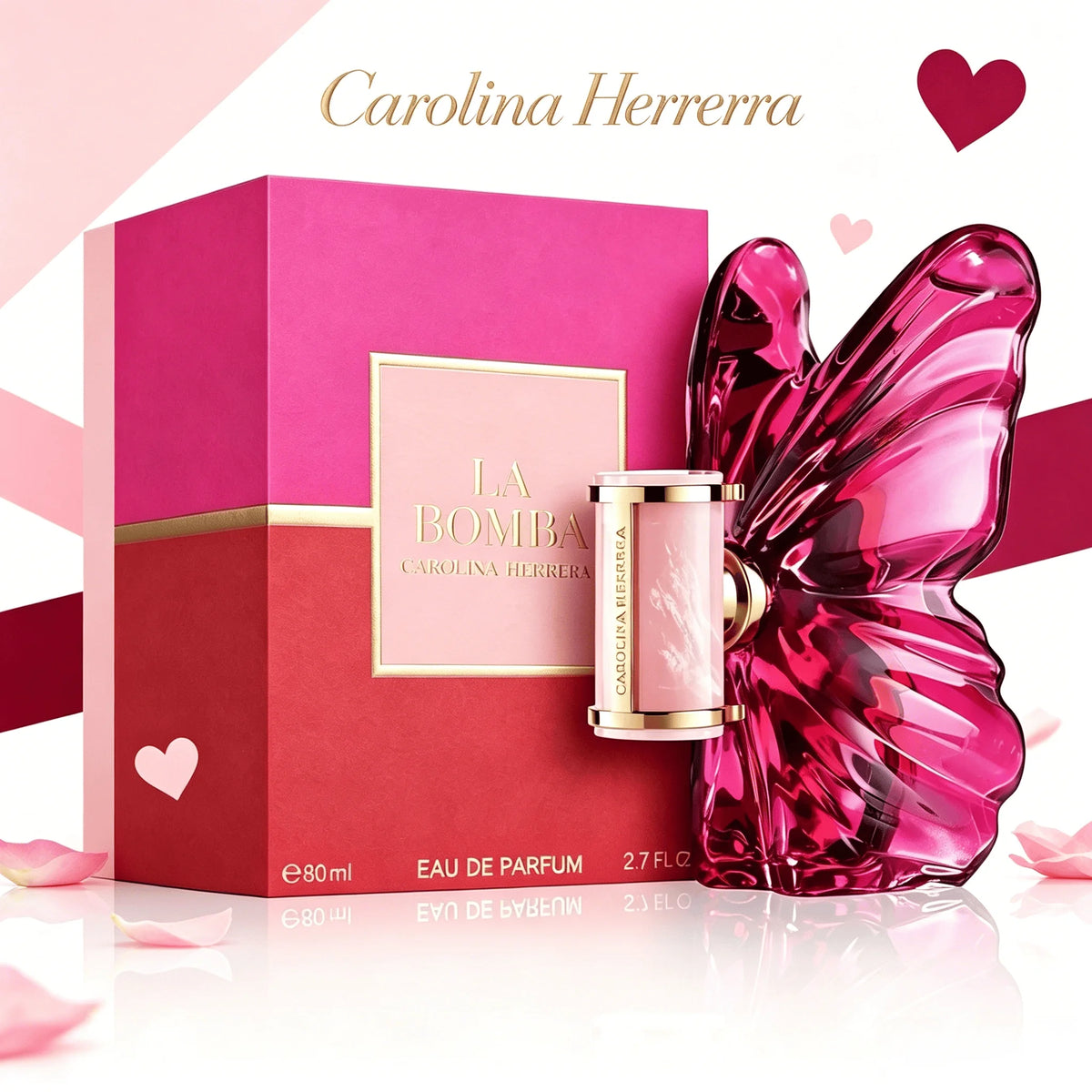 Carolina Herrera La EDP 80ML Women Floral Fruity Perfume Butterfly Design Womens Perfume Original