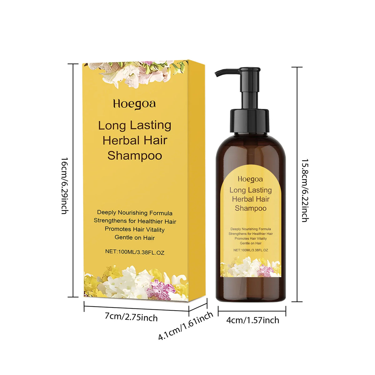 Jasmine Hair Nourishing Shampoo Repair Damaged Improve Thicken Scalp Irritating Treatment Control Dandruff Hair Growth Shampoo