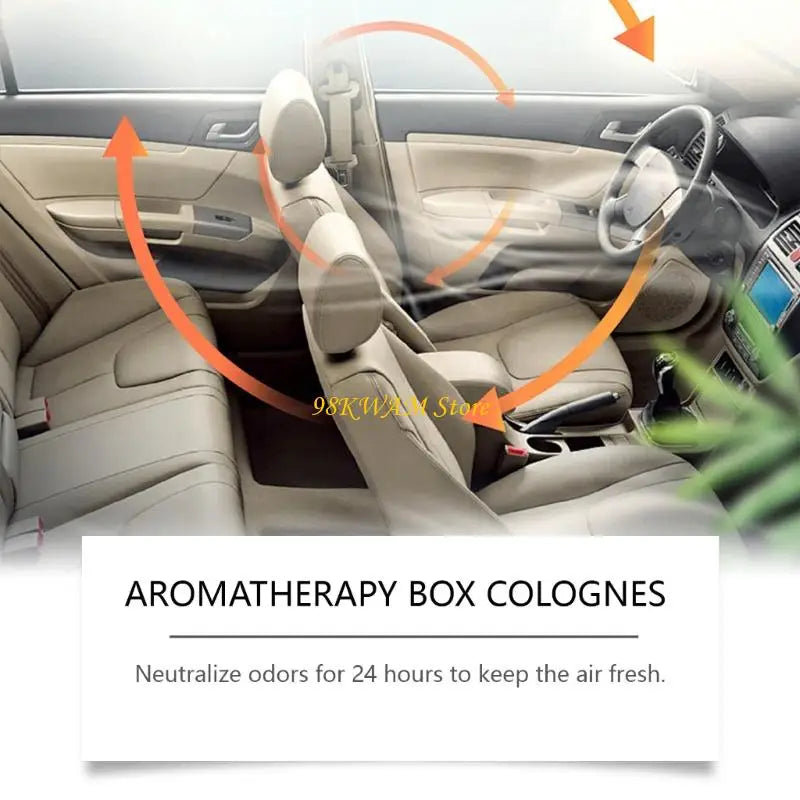 68UF Convenient Auto Refreshing Fragrances Balm Enhances Mood and Comfort in with Delightful Long Lasting Cologne Scents