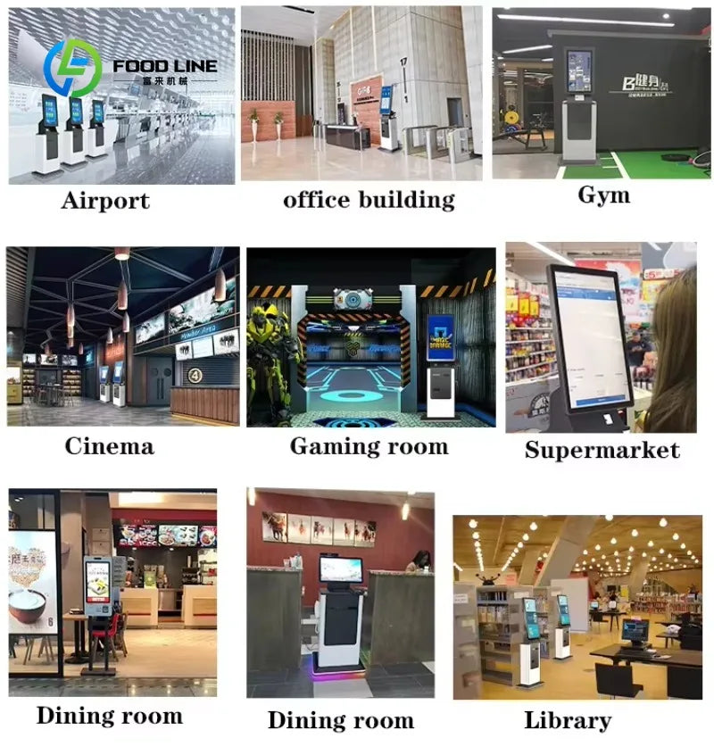 Customized 27 Inch ATM Cash Coin Acceptor Kiosk - Self-Service POS Terminal with Health & Parking Inquiry