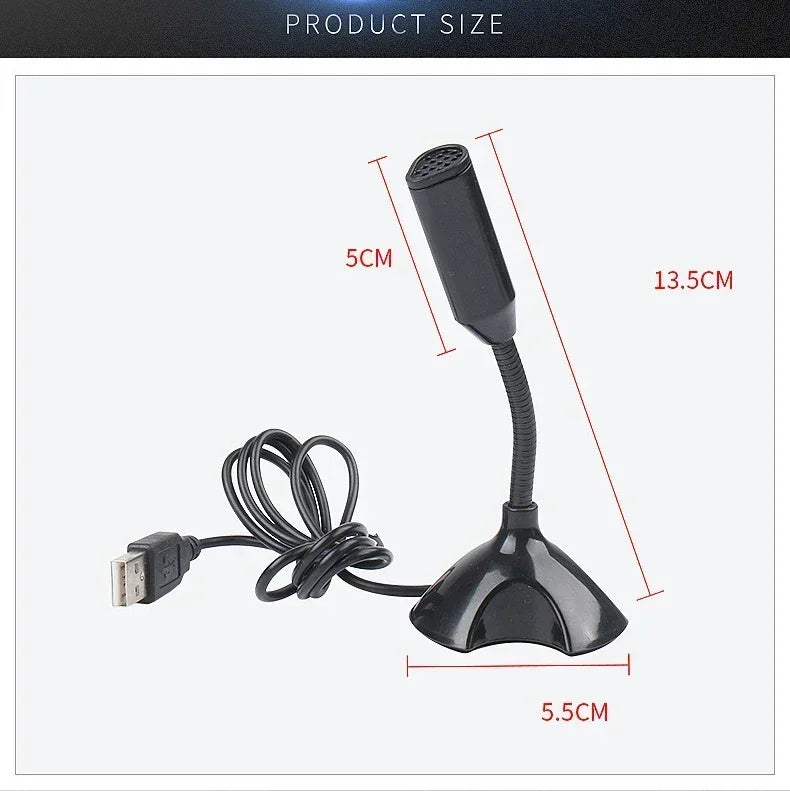 Professional USB Microphone Kit for Computer Laptop Adjustable Desktop Stand Gaming Mic for Streaming Podcast ASMR Discord Zoom