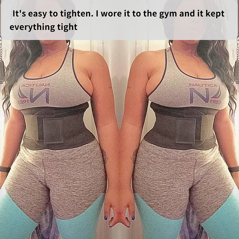 Men Body Shaper Waist Trainer Slimming Fitness Belt Weight Loss Fat Burning Sport Girdle Sweat Trimmer Workout Cincher Shapewear