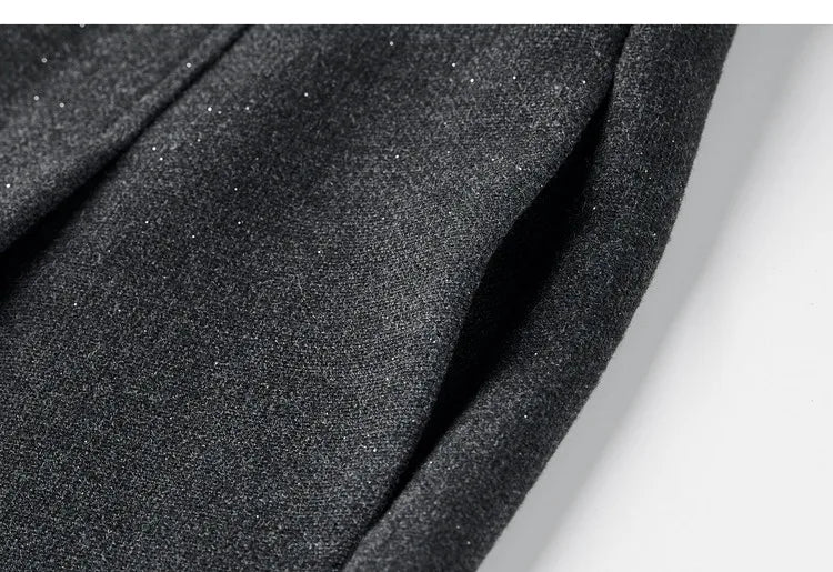 SENTUBILA Women's 2 Piece Pants Set 2026 New O Neck Waistcoat Straight Pant Winter Office Lady Wool Blend Female Suit 154ZA6093
