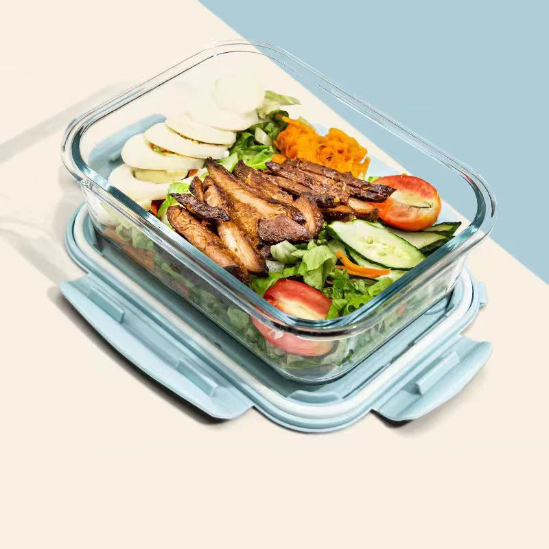 High quality Lunch Box Glass 1050ml Food Storage Box Microwave Bento Box school food containers compartment