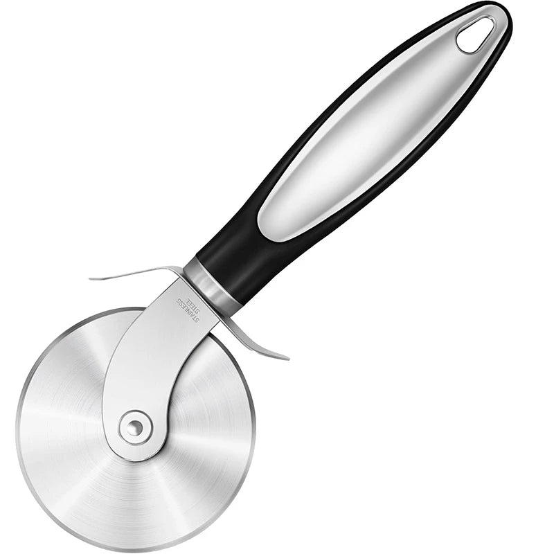 Premium Pizza Cutter Stainless Steel Pizza Cutter Wheel Super Sharp Pizza Slicer with Non-Slip Handle Kitchen Gadgets JT542