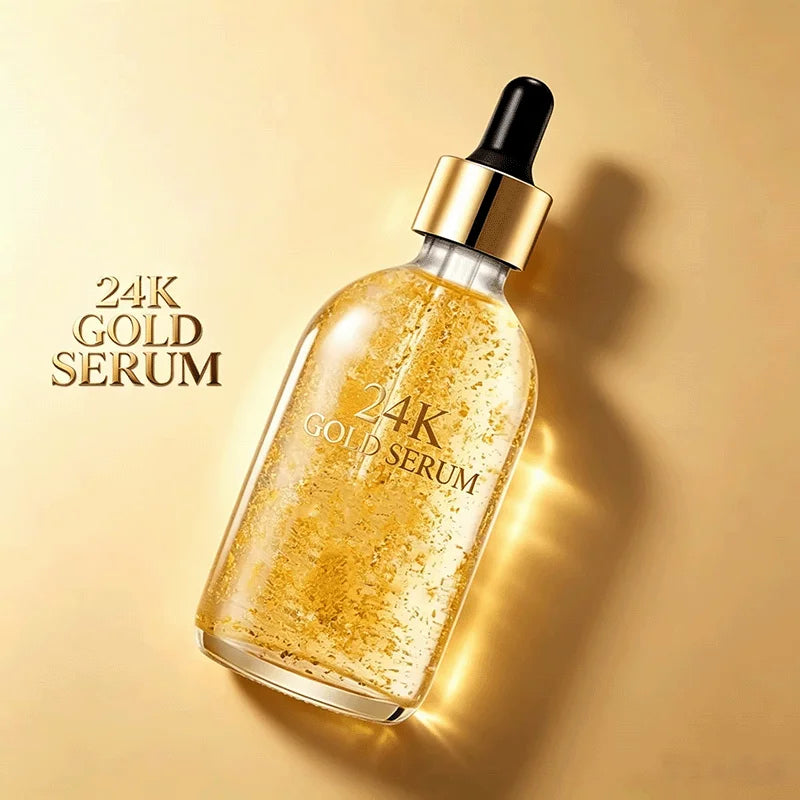Face Serum Nicotinamide 30ml Hydrating Skin Care 24K Gold Smoothing Texture Daily Gentle Luminous Complexion Dewy Glow Nourish