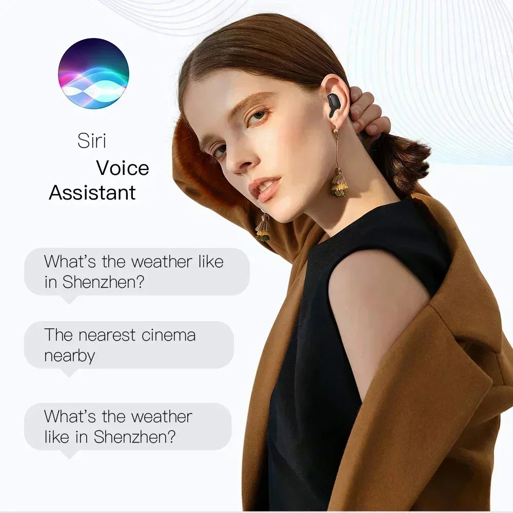 Bluetooth Earphones Sports Gaming Long Battery Comfort Wireless Headphones Premium Sound Quality Soft In-ear Earbuds