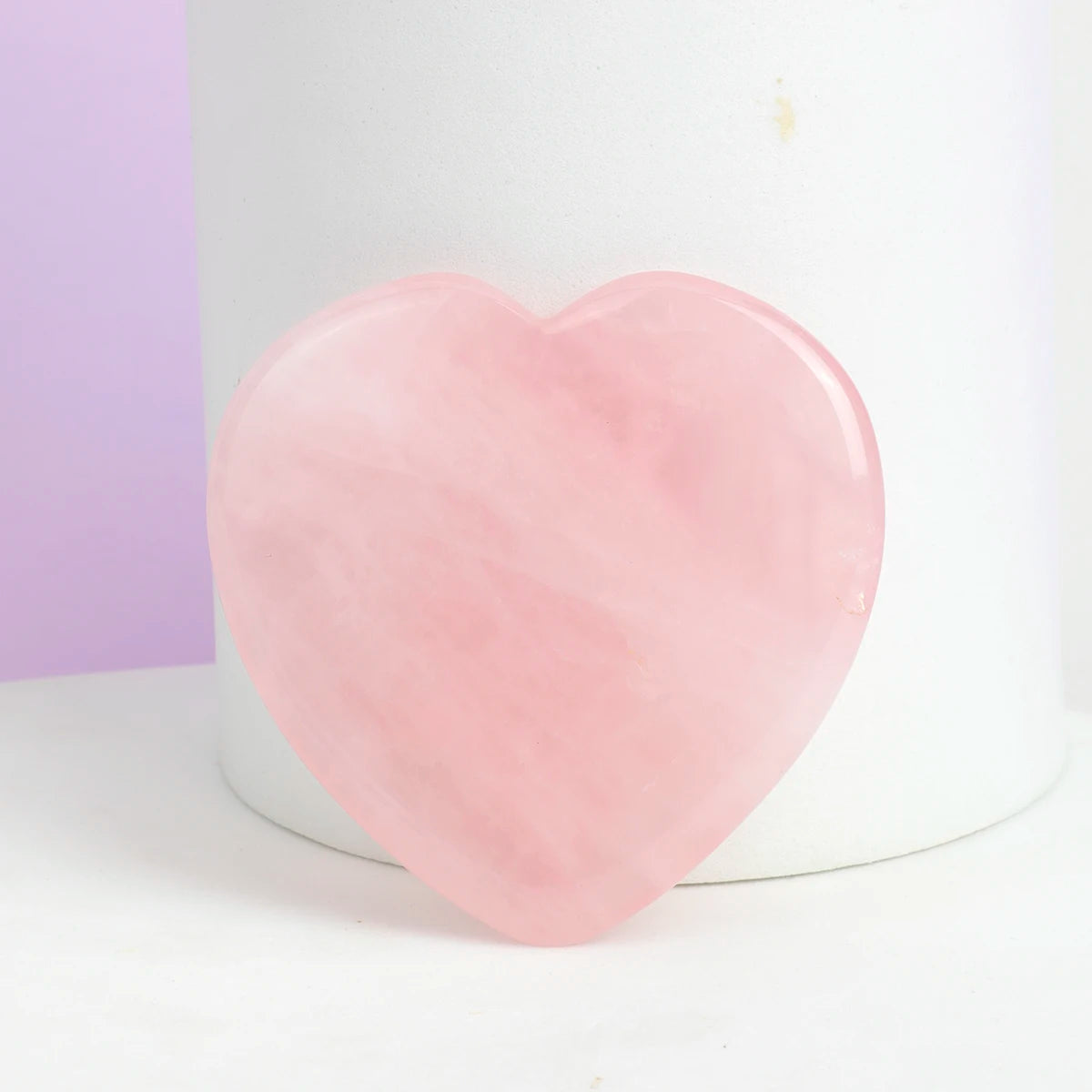 1pc 6cm Rose Quartz Guasha Board Heart Pink Crystals Stone Gifts Natural Quartz Love Crystal Home Decor Good Gift Skin Care Tool