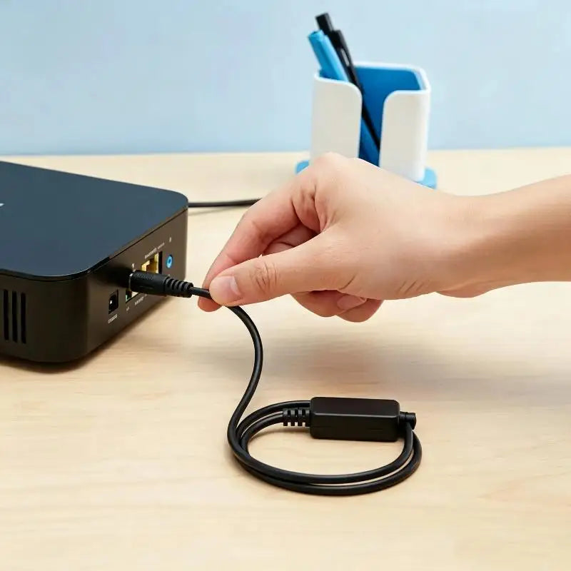 Router Automatic Reboot Cable 24H Auto Reset Multi Voltage Support For Home Office Wifi Routers