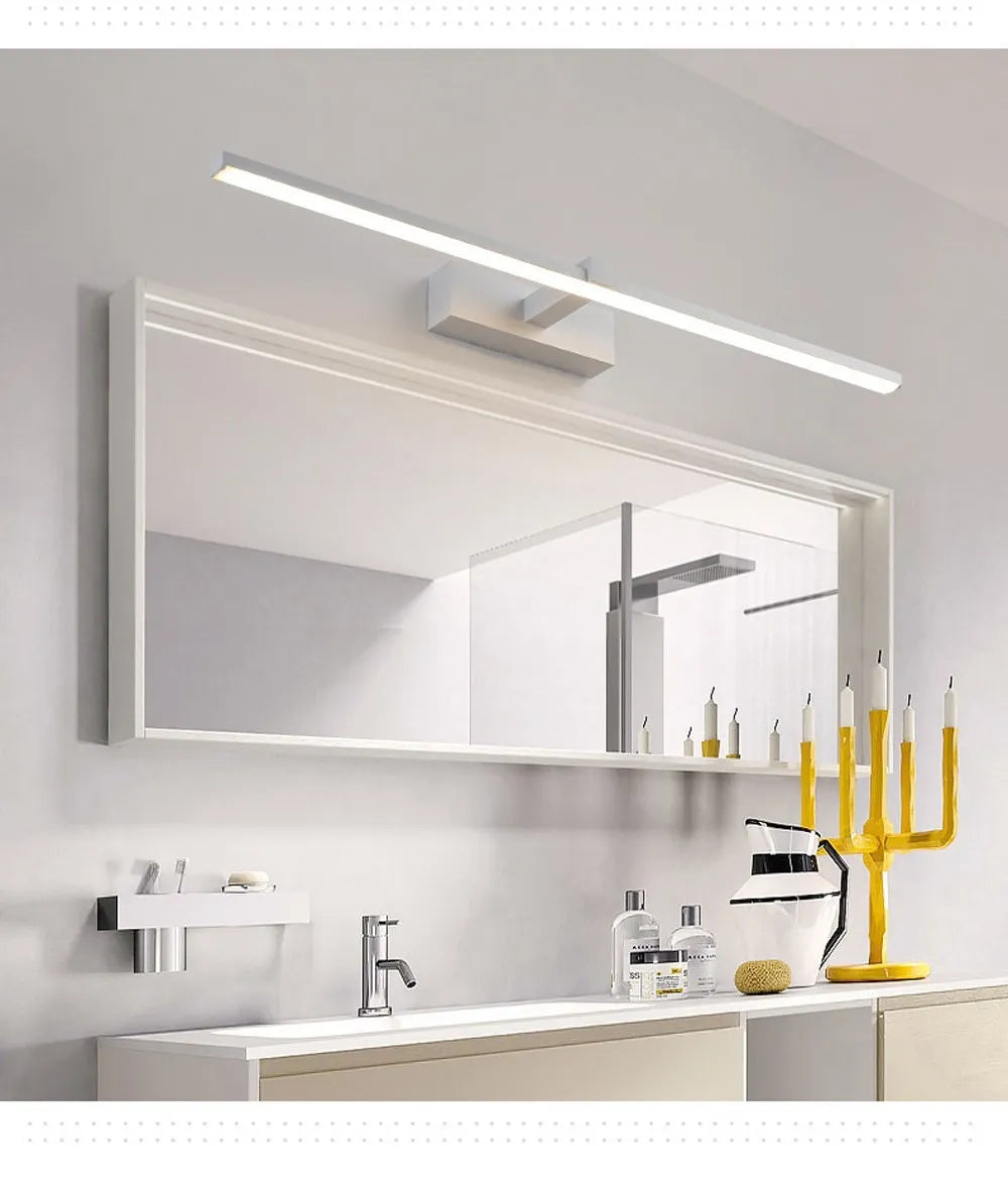 Modern LED Indoor Wall Lights, Bathroom Mirrors, Headlights, Study Rooms, Bedrooms, Waterproof, Creative Wall Lights, Lighting
