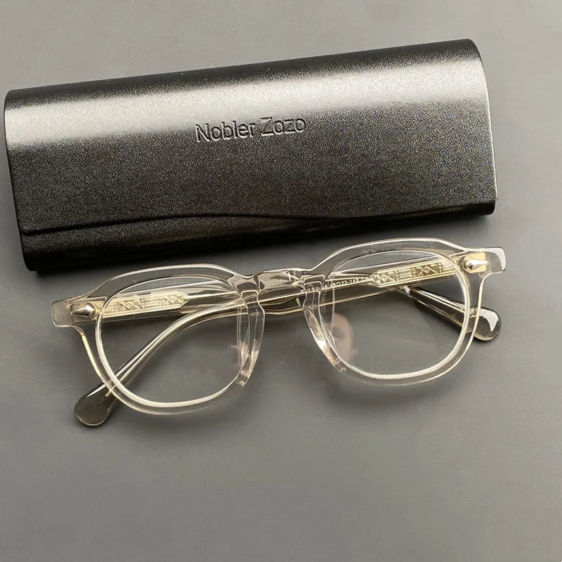 Johnny Depp Optical Glasses Frame Men Women Retro square computer acetate glasses frame men prescription myopia glasses