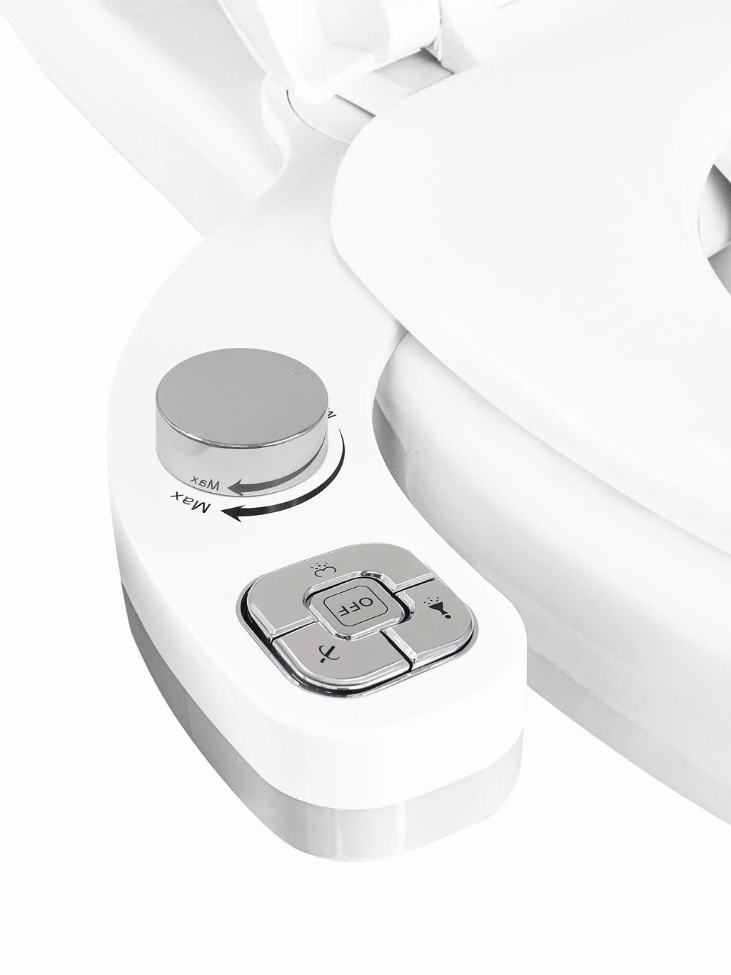 SAMODRA Button Bidet - Non-ElectricSelf  Cleaning Dual Nozzle (Frontal and Rear Wash) Fresh Water Bidet Toilet Seat Attachment