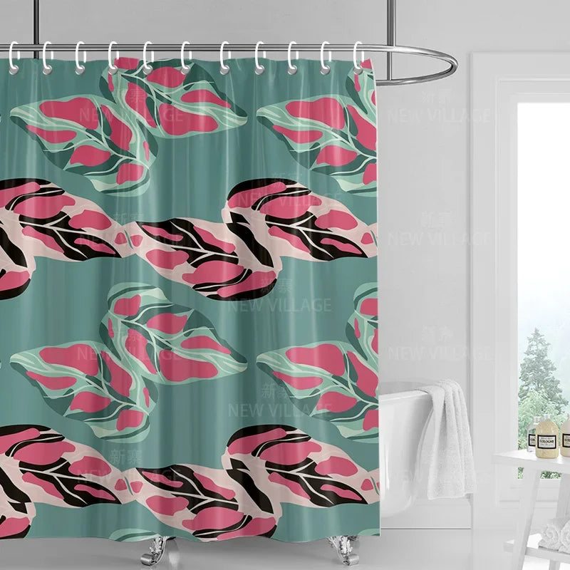 Home decoration shower curtains bathroom waterproof curtain fabric Living Room Modern Nordic Modern geometric pattern simple