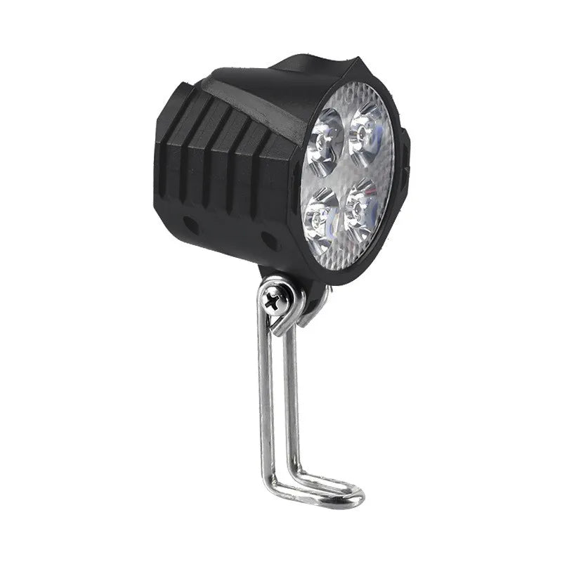NEW E-Bike 12V 24V 36V 48V 60V 72V Electric Bicycle Light with Horn Waterproof IPX4 Headlight Horn Set Front Headlight Horn Set