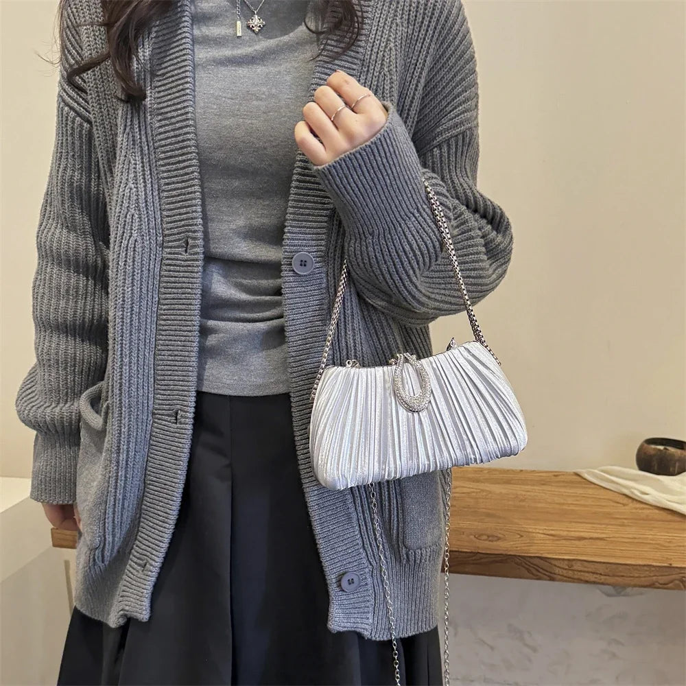 Luxury Sparking Rhinestone Evening Clutch Bags For Women Wedding Prom Dinner Party Gemstone Crossbody Bag 2024 Designer Handbags