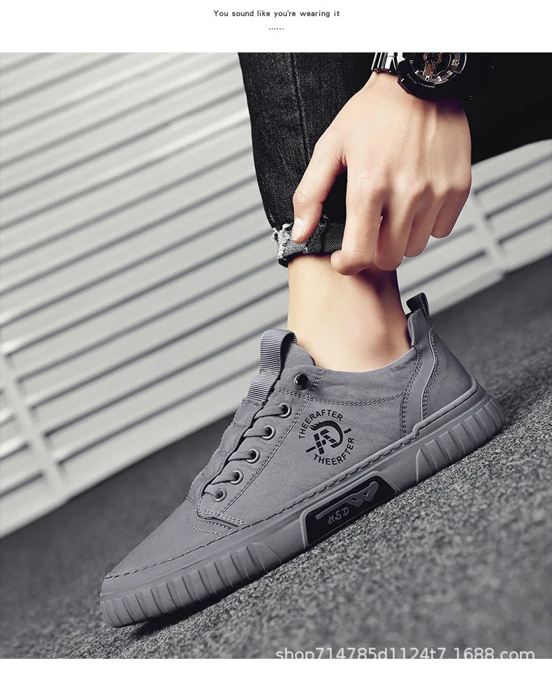 Men Sneakers Casual Canvas Shoes Breathable  Walking Flats Slip-on Man Vulacnized Shoes Summer Working Footwear Zapato De Hombre