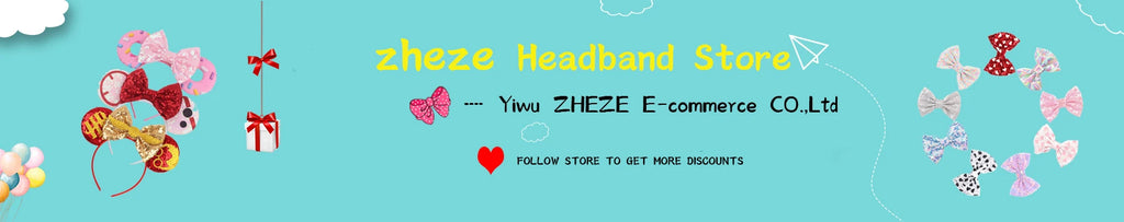 New Valentine's Day Mouse Ears Headband For Girls Women Sequins Love 5"Bow Hairbands Festival Party DIY Hair Accessories Femmes