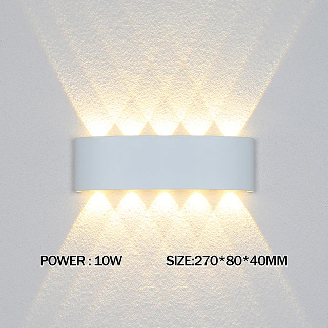 Led Wall Lamps Outdoor Indoor Waterproof IP65 wall lights for home AC110-220V 2/4/6/8/10/12W Garden Lights Outdoor Light decor