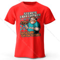 Men's Steve's Lava Chicken Printed T-Shirt 100% Cotton Oversized Quirky Graphic Tees for Women Summer Tops Geek Streetwear