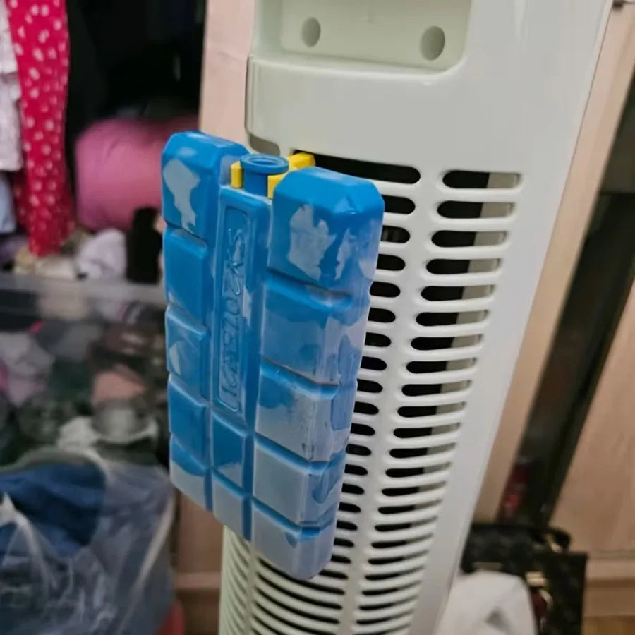 4/2/1PCS Universal Fan Ice Cooling Kit, Reusable Ice Packs with Clips for Household Summer Cooling Without Aircon