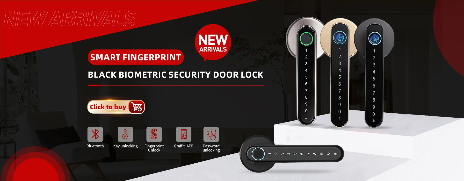 NAIERDI Smart Lock Cylinder Tuya App Fingerprint Password Unlock Electronic Door Lock Core Upgrade for Mechanical Home Lock