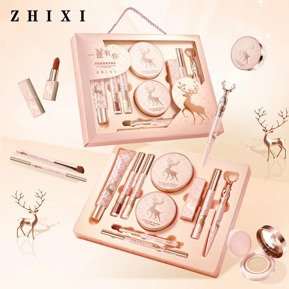 10-Piece Complete Makeup Gift Set Full Face Cosmetics Kit Luxurious Beauty Collection,Birthday & Valentine‘s Day Gift