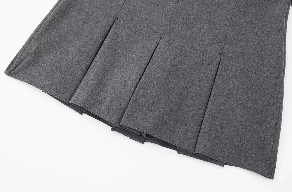 MUJER 2025 Pleated Skirt Shorts for Women High Waist Mini Shorts Women Summer Basic Skort for Women Holiday Casual Ladies Shorts