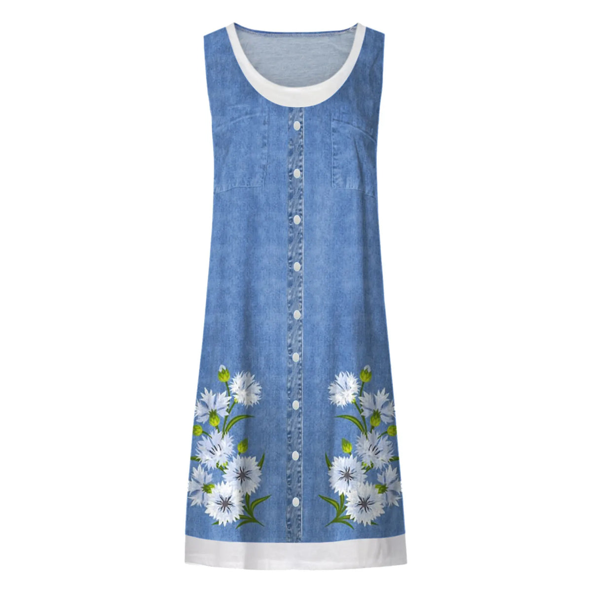 Women Summer Beach Spring Print Cute Dress Sleeveless Casual Dress летнее платье женское