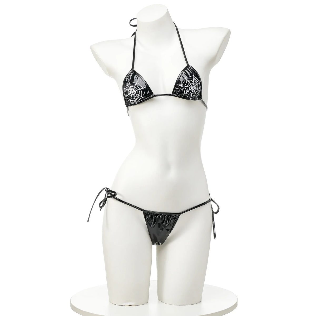 Anime Comics Girl Leather Bikini Sets 2024 New Women Sexy Two-piece Thong swimsuit Bathing Suit Cute Bikini Maid Cosplay Costume