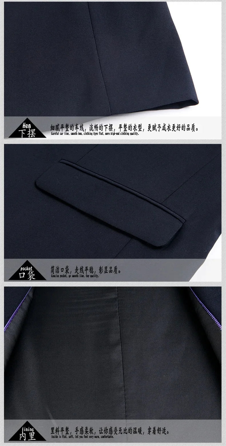 Suit Fashionable Gentleman Men's Formal Wedding Best Man Sales Work Clothes Gentleman's Professional Show Business Office Suit