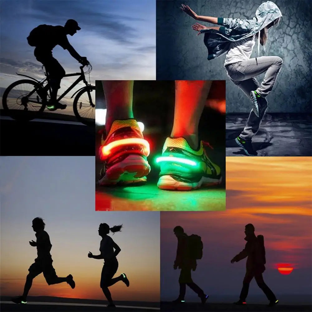 Shoe Clip Lamp Multiple Lighting Modes LED Shoes Light Simple Installation Sports Shoe Light  Night Running Shoe Safety Light
