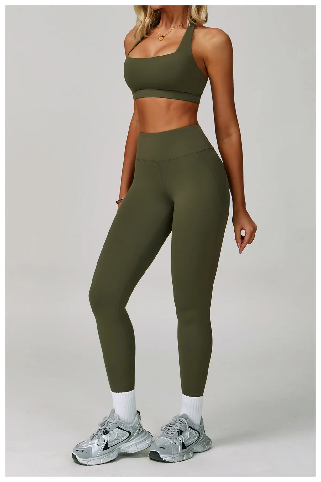 Women's Tracksuit 2 Piece Set Fitness Clothes Yoga Sets Sportswear Workout Bra High Waist Leggings Set Gym Clothing Sports Suits