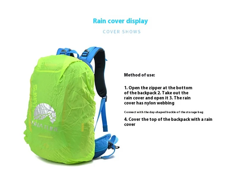 Travel Hiking Backpack 40L Trekking Bag Men Women Durable Outdoor Sports Daypack for Climbing Mountaineering Fishing Bicycle
