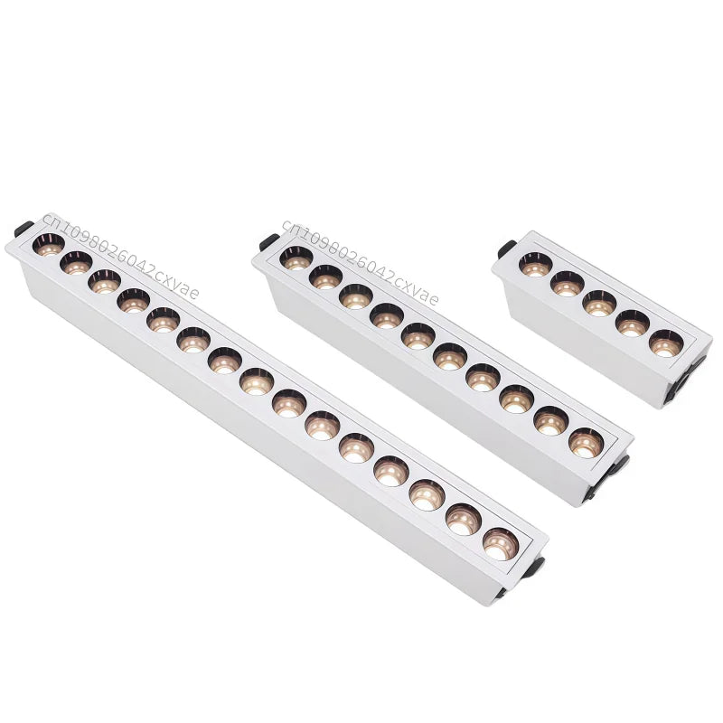 Dimmable Grille Light, COB Ceiling Light, LED Spotlight, Downlight, Anti-Glare Spotlight, AC110-220V, Kitchen Indoor Lighting