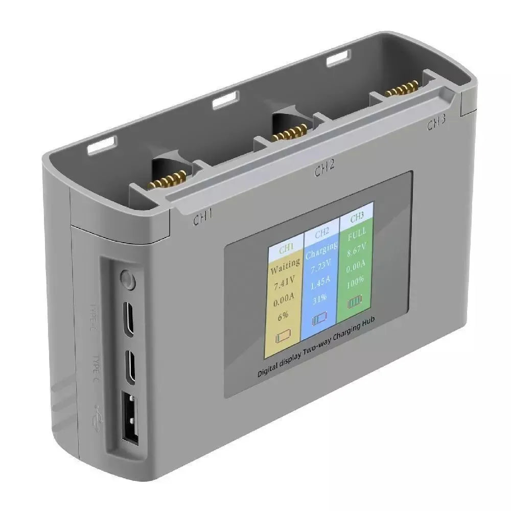 Digital Display Charging Hub For DJI Mini 2 Battery Charger for DJI Mini 3 Pro/Mini SE/Mini 2/Air 2S Power Bank Drone Accessory