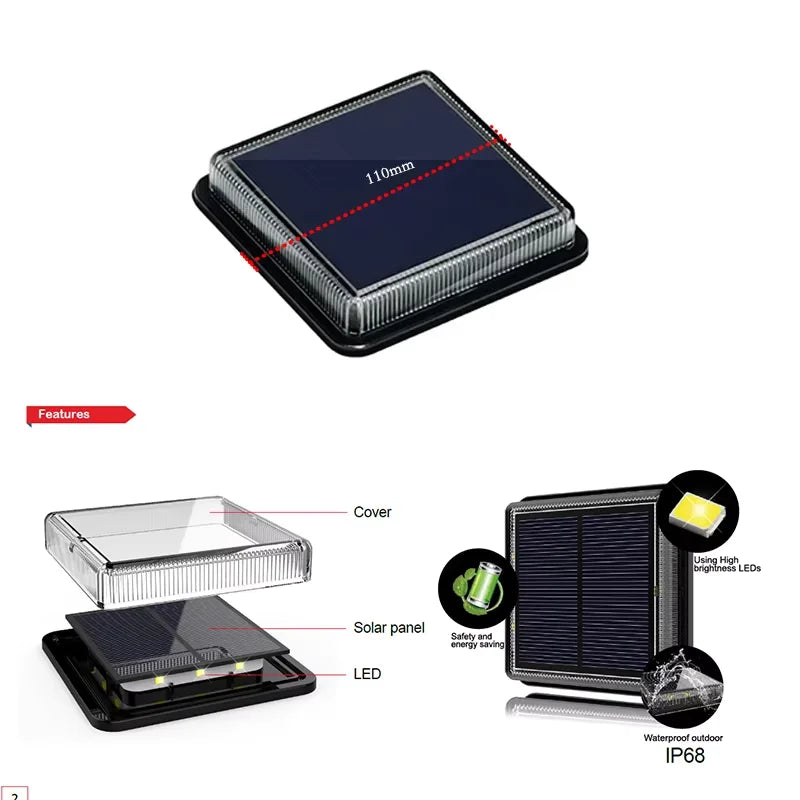 Solar Led Lawn Light Outdoor Courtyard Lamp Waterproof Villa Garden Lawn Decoration Balcony Terrace Layout Home Buried Lamps