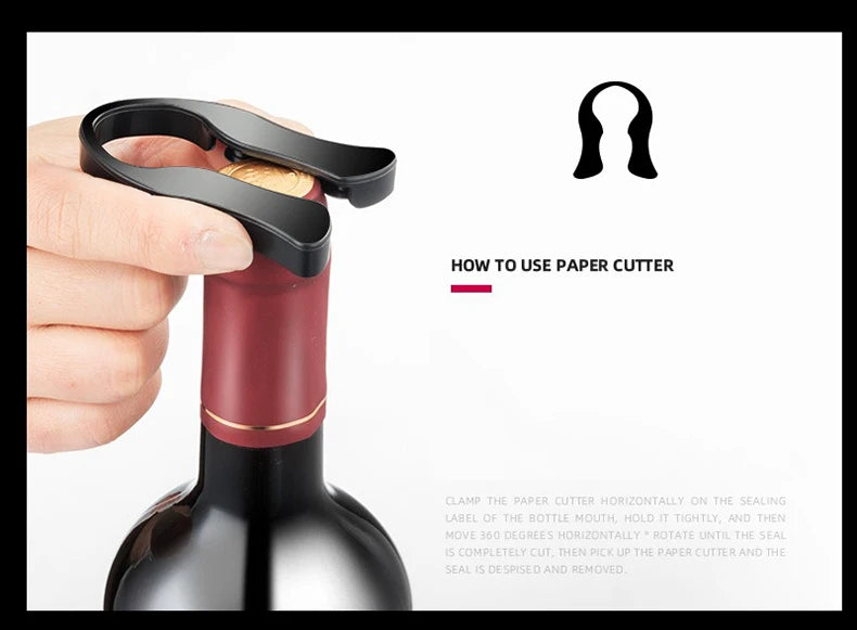 Hand Movement Bottle Opener Classic And Practical Stainless Steel Wine Opener Portable Wine Cork Remover Kitchen Gadgets