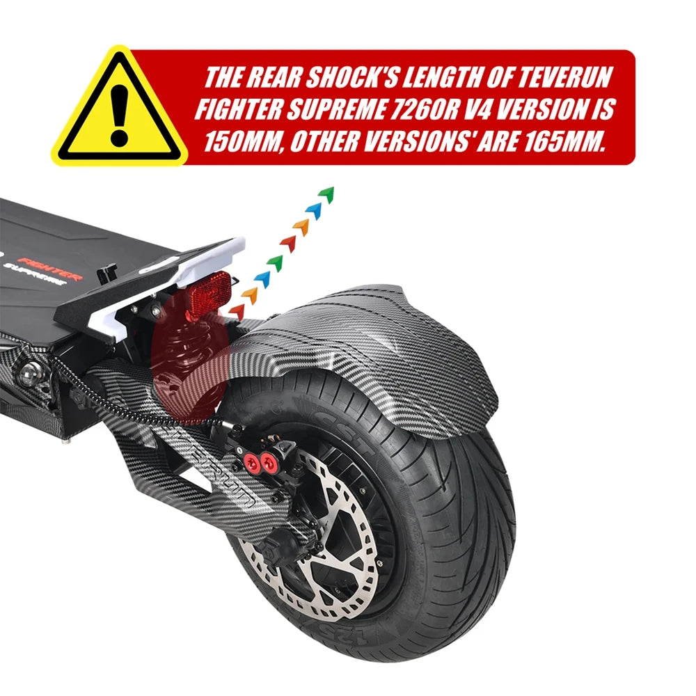 DNM 150MM 2000LBS Variable Damping Shock Absorber for TEVERUN Fighter Supreme 7260R V4 V5 Rear EMOVE Roadster Electric Scooter
