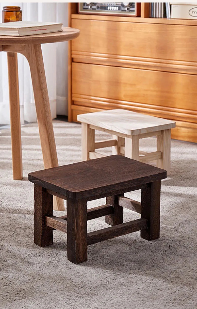 Modern Minimalism Solid Wood Small Stool Household Adult Living Room Shoe Changing Stools Children's Small Bench Muebles