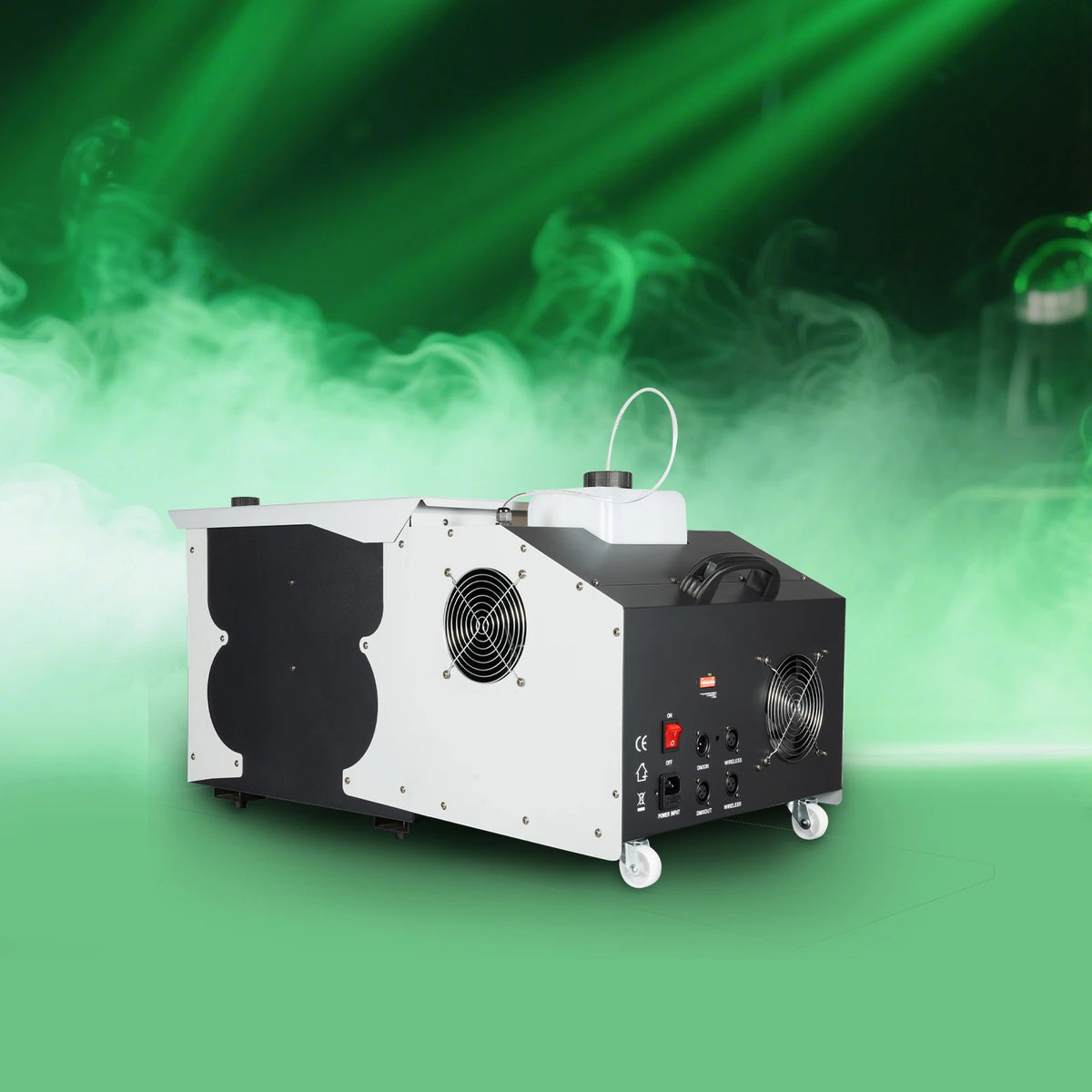 3000W 2L/67.63oz Fog Sprayer Stage Show Effect Ice Fog Producer Stage Fog Machine, Low Lying Smoking  for Creating Exciting Visual Effects Remote Control