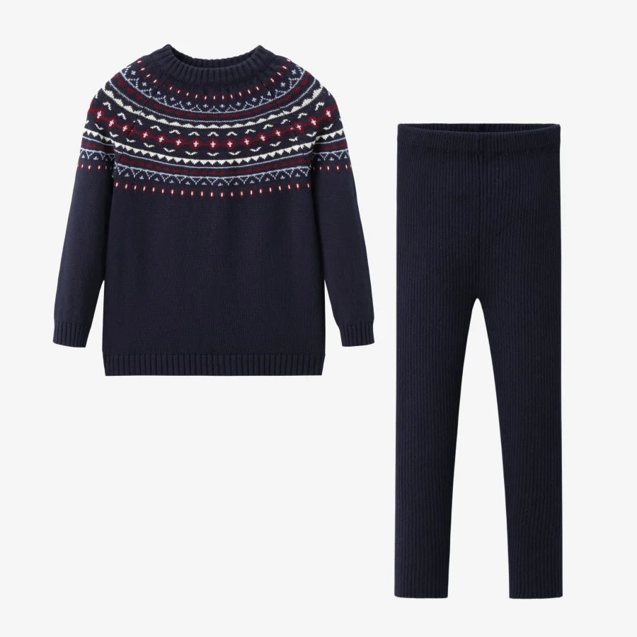 (Ship out in 1 day) AS AW26 ISRAEL Pinstripe Windsor Collection with knitting children clothes shirt