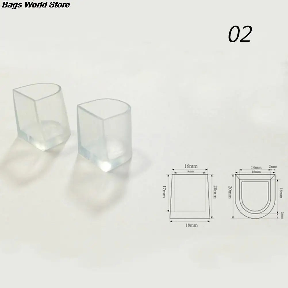 2pcs High Heel Protectors Latin Stiletto Dancing Covers Heel Stoppers Antislip Silicone High Heeler for Wedding Shoes 3Sizes