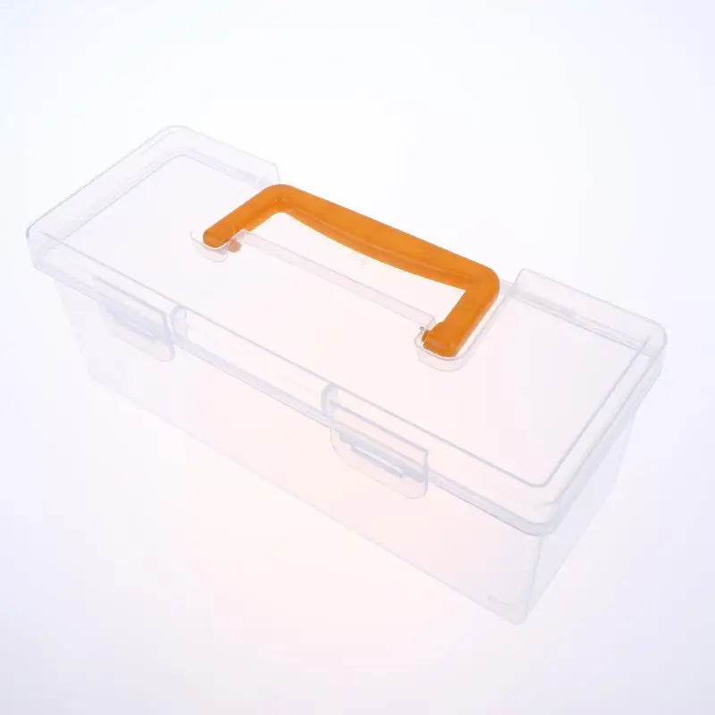 ✔Professional Tool Organizer Set,Transparent Parts Storage With Dividers-Portable Case For Kitchen Condiment Storage