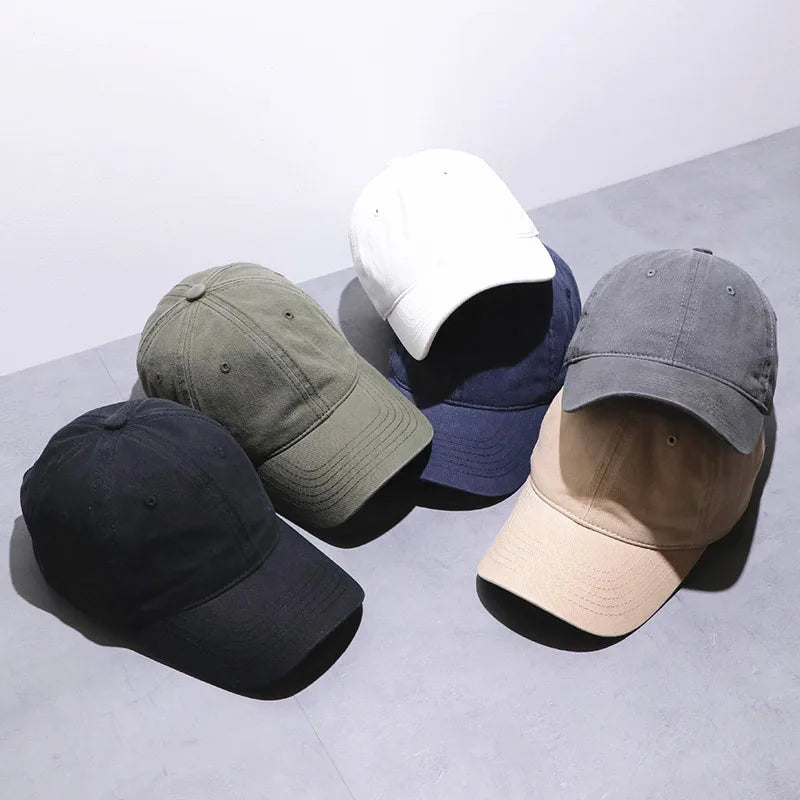 Unisex Cotton Trucker Hat Solid Soft Breathable Sun Hats Men Solid Baseball Cap Sports Hat Snapback Hat Golf
