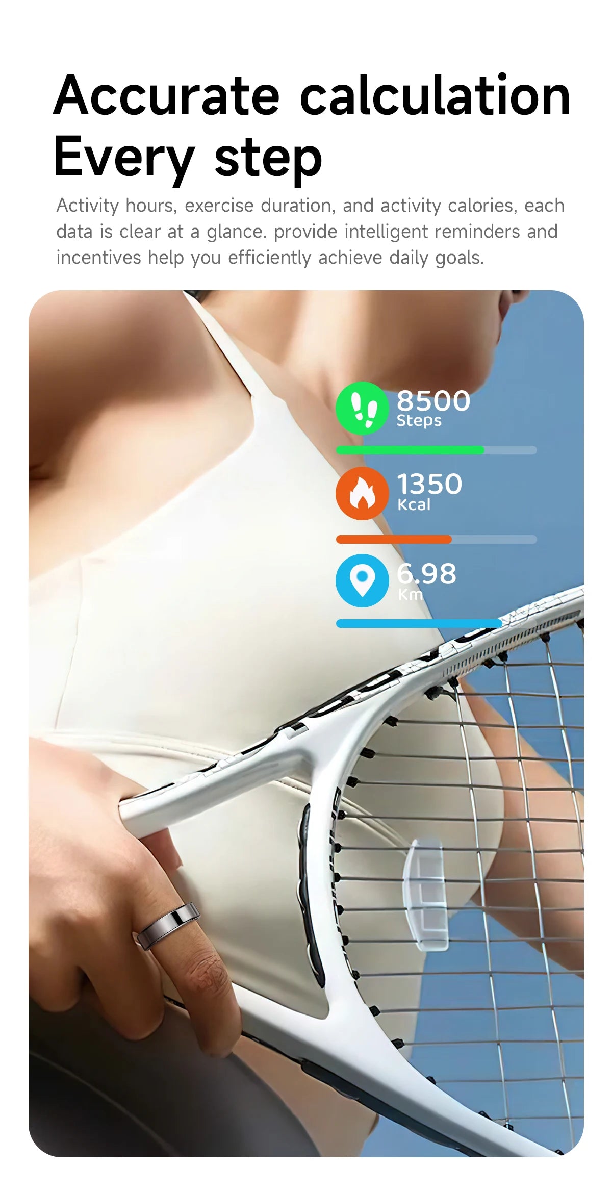 R09 Smart Ring Men Women with Charging Case Heart Rate Blood Oxygen Skin Temperature Monitor Waterproof For Android iOS R12